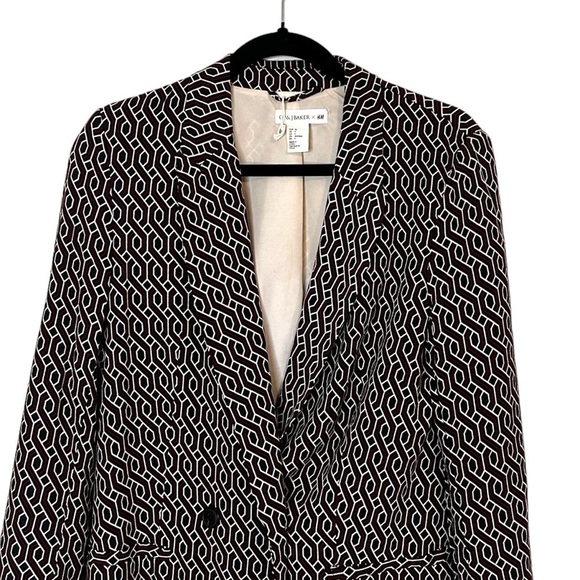 GP & J Baker H&M Collection Red Patterned Blazer - Picture 9 of 16